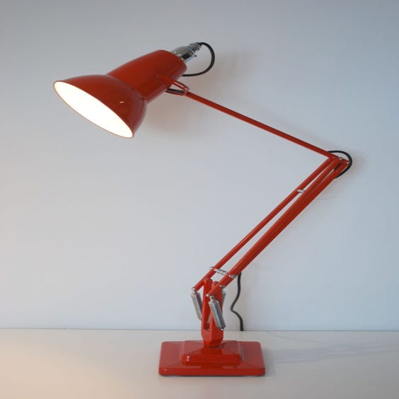 image of Vintage red Anglepoise desk lamp