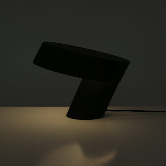 image of Minimalist black slanted desk lamp