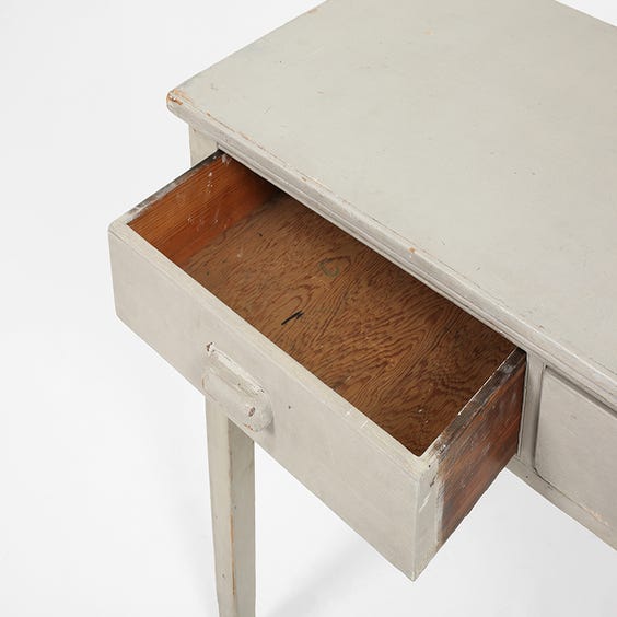 image of Small simple grey dressing table