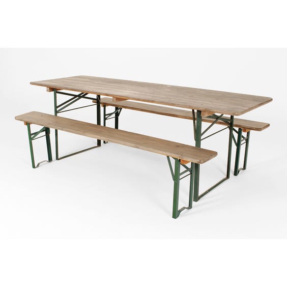 image of Stripped pine folding table