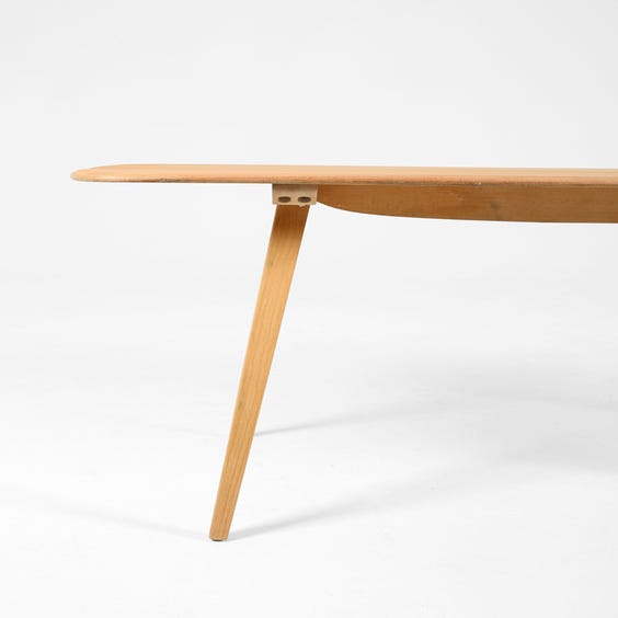 image of Small Ercol pale beech dining table