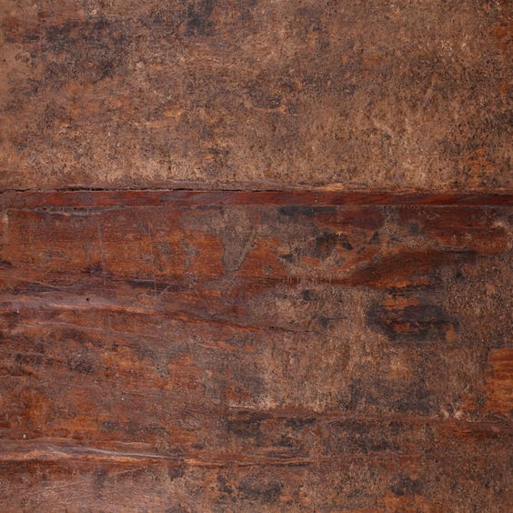 image of Reclaimed textured waxed wooden table