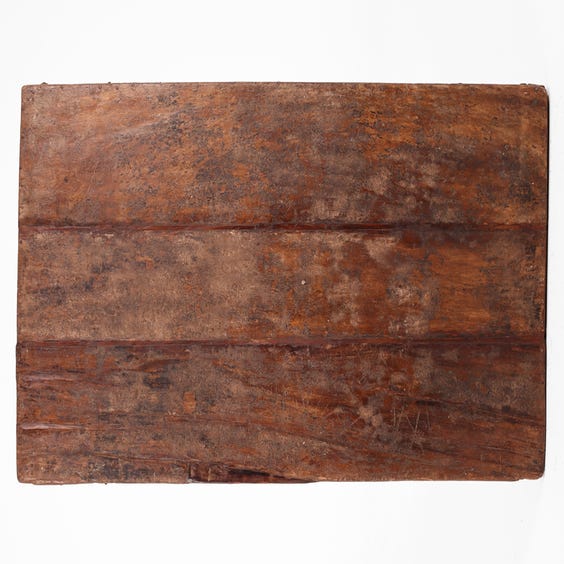 image of Reclaimed textured waxed wooden table
