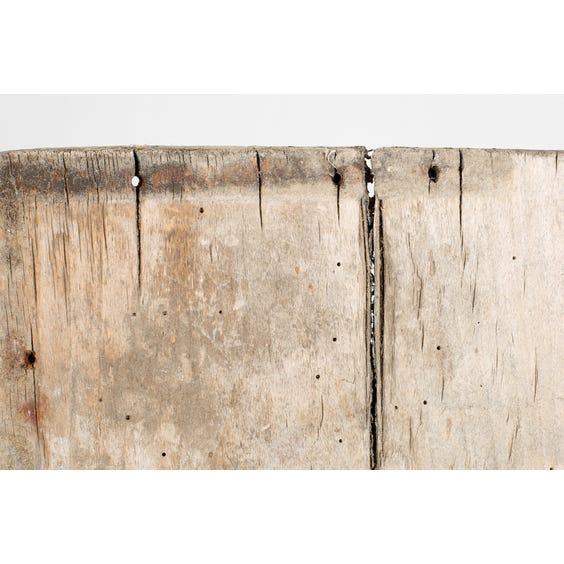 image of Distressed washboard top table