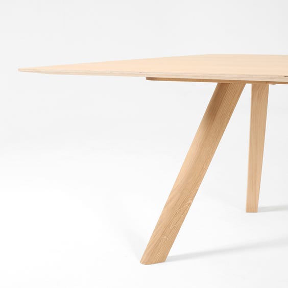 image of Pale oak rectangular dining table