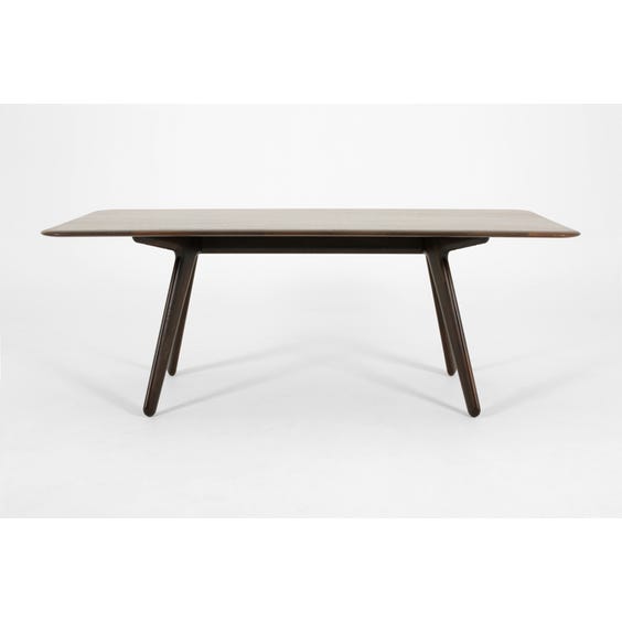 image of Modern dark oak dining table