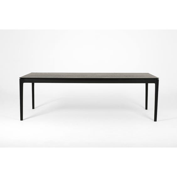 image of Large ebonised dining table