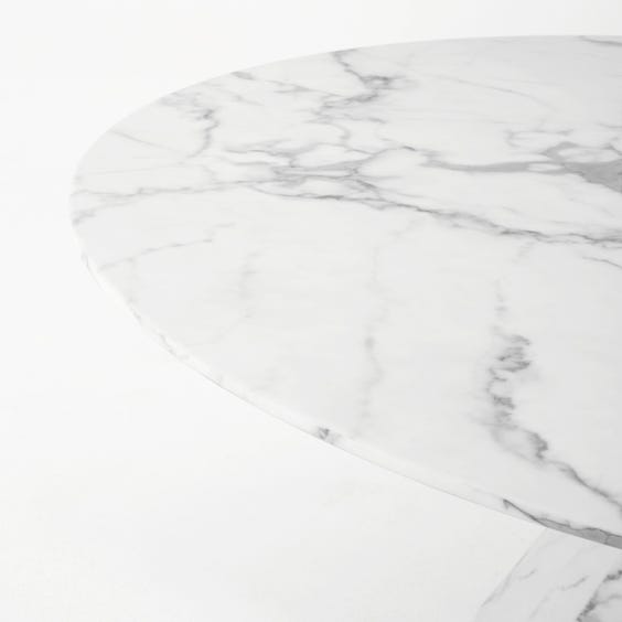 image of Veined faux marble dining table