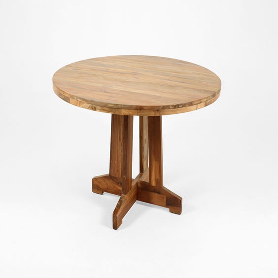 image of Modernist reclaimed teak dining table