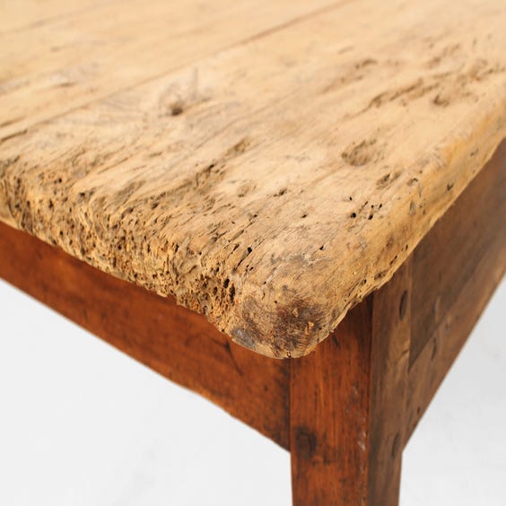 image of French rustic oak dining table