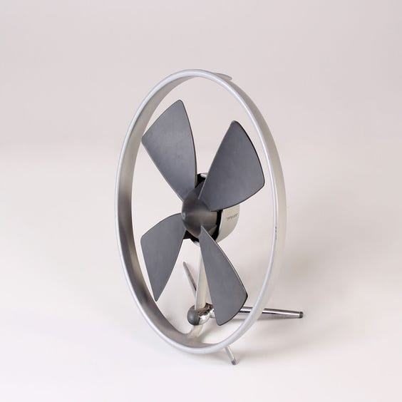 image of Grey vintage table fan