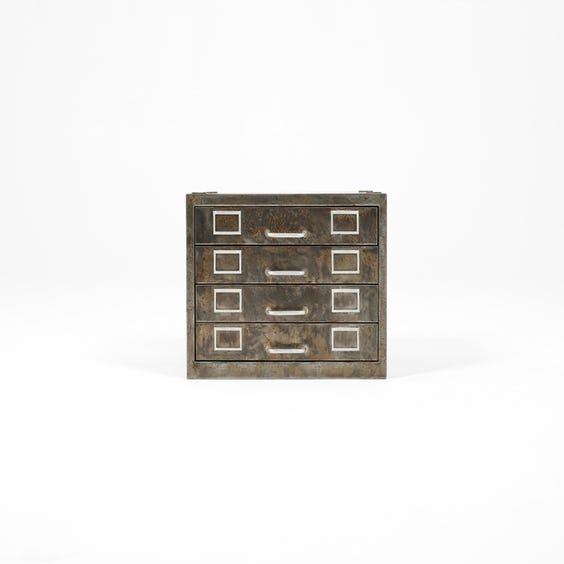 image of Industrial patinated steel cabinet