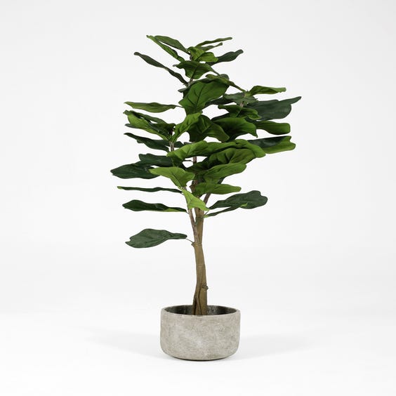 image of Tall artificial fiddle leaf fig tree