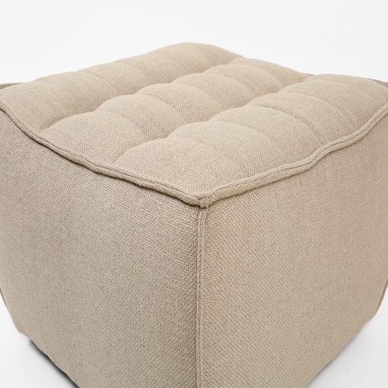 image of Modern warm grey footstool