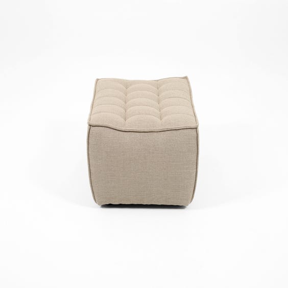 image of Modern warm grey footstool