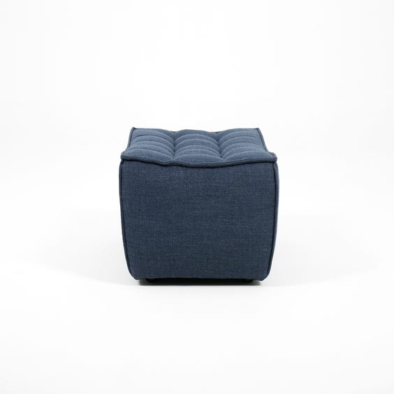 image of Indigo blue footstool