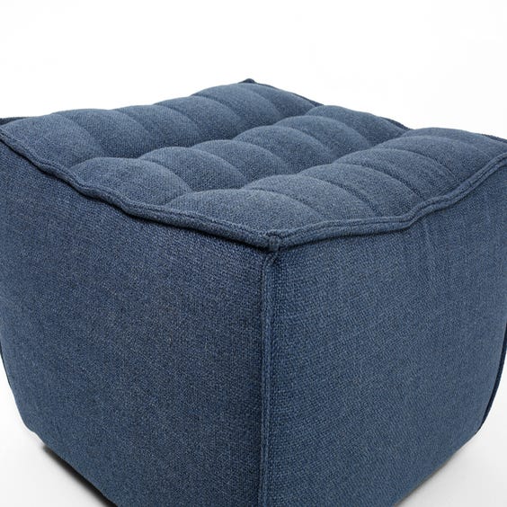 image of Indigo blue footstool