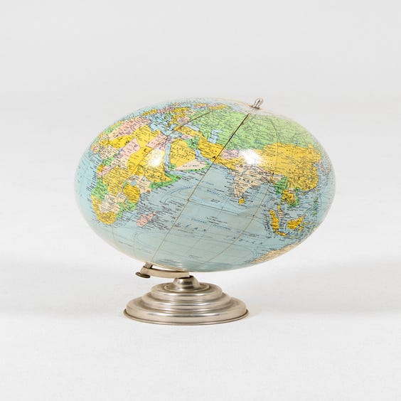 image of Vintage sky blue globe