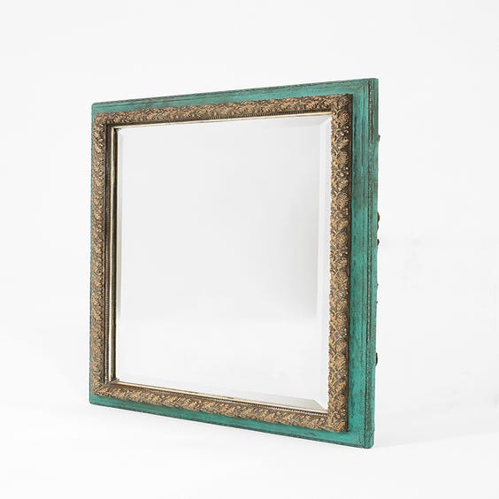 image of Antique gilt framed wall mirror