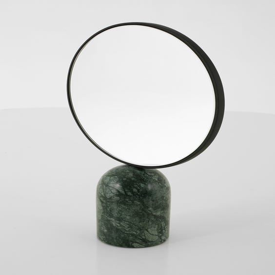 image of Black Art Deco style mirror