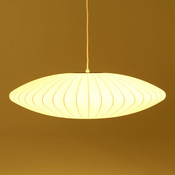 image of Nelson white saucer pendant lamp