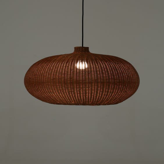 image of Modern natural woven rattan pendant lamp 