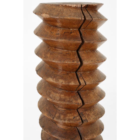 image of 19th century Calvados walnut screw plinth 