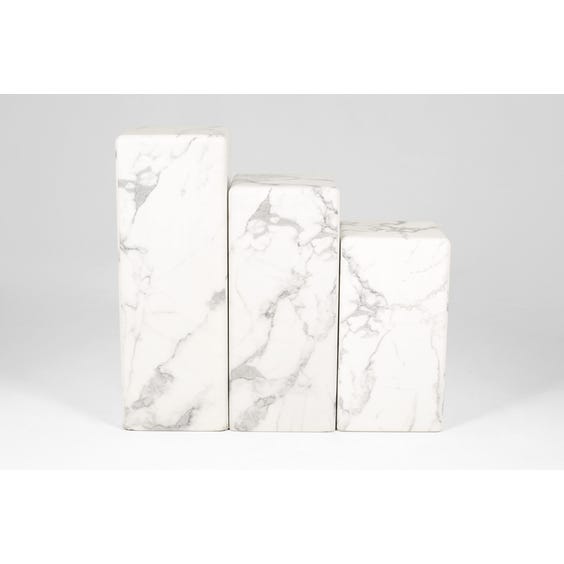 image of Medium faux marble column plinth