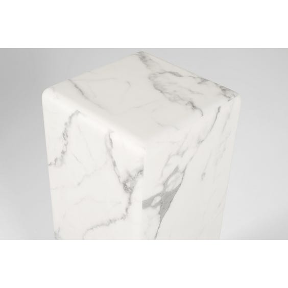 image of Large faux marble column plinth