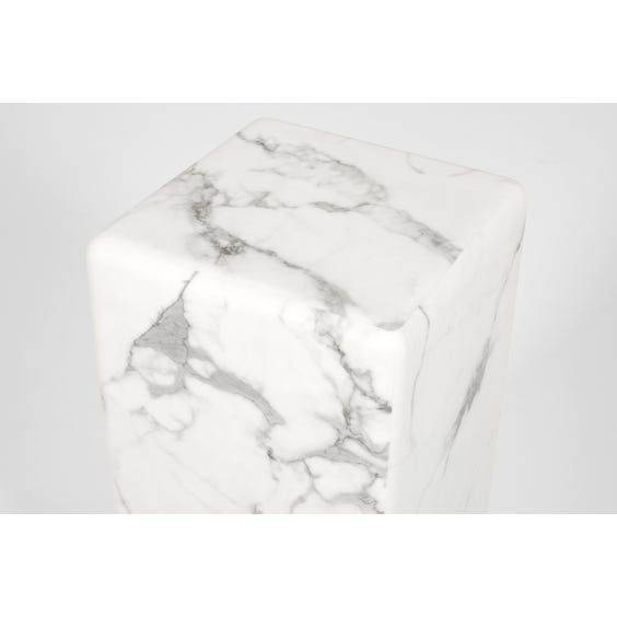 image of Medium faux marble column plinth
