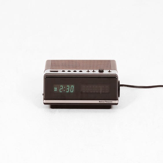 image of Vintage dark wood effect radio