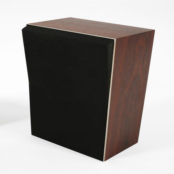 image of 1970s rosewood Bang and Olufsen speakers