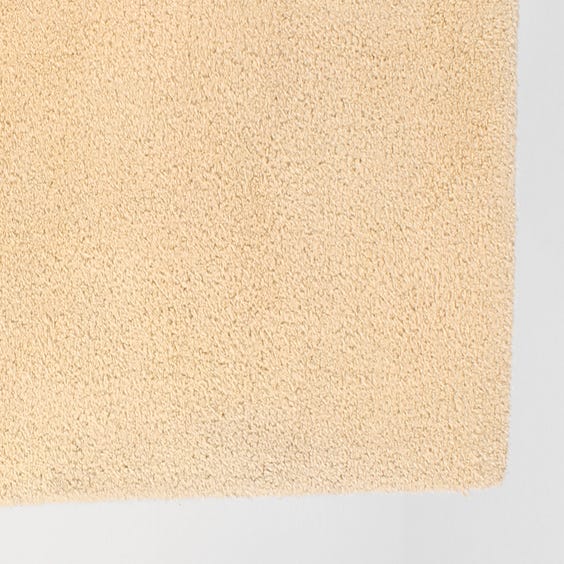 image of Cream wool short pile rug