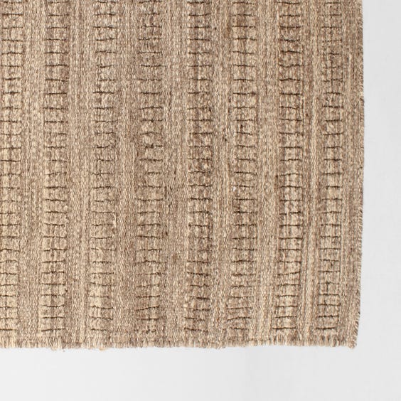 image of Brown woven flecked wool rug
