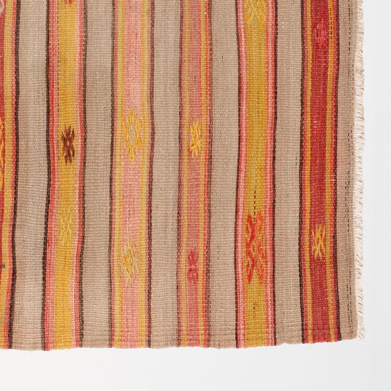 image of Turkish Kelim striped rug