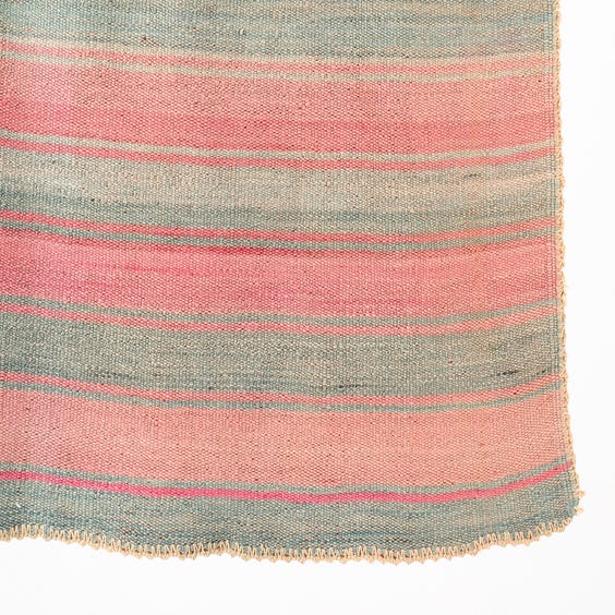 image of Pastel coloured striped Kelim rug