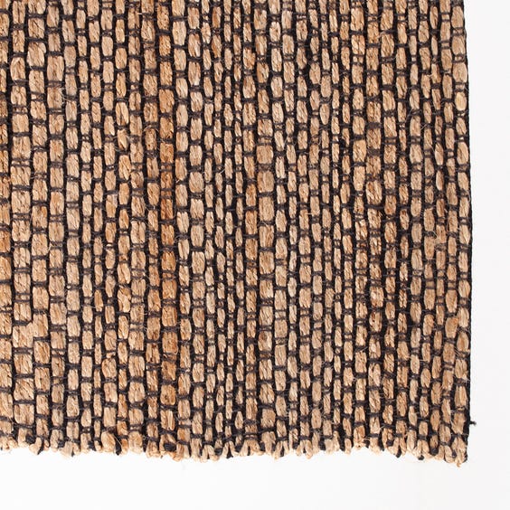 image of Natural woven jute rug
