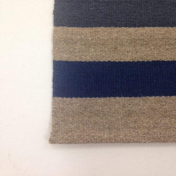 image of Multi coloured striped weave rug