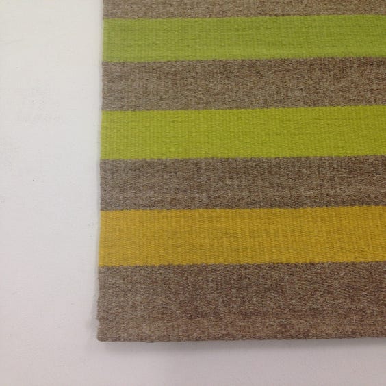 image of Multi coloured striped weave rug