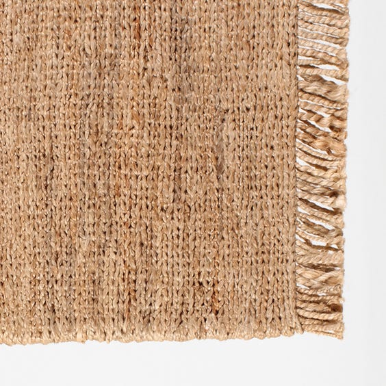 image of Straw hemp tassled door mat