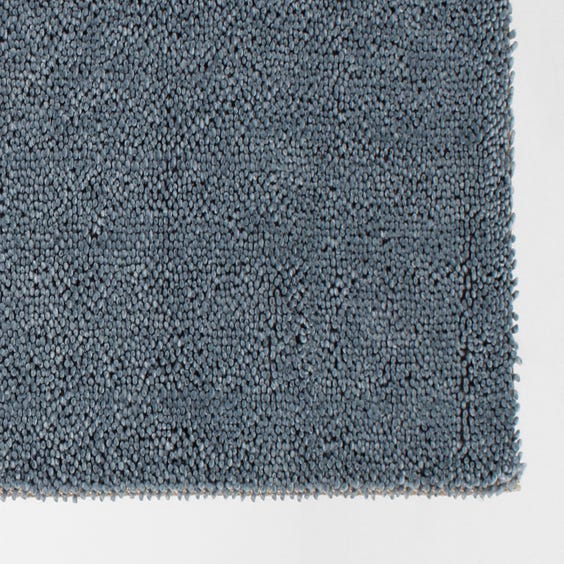 image of Soft blue bobble textured rug