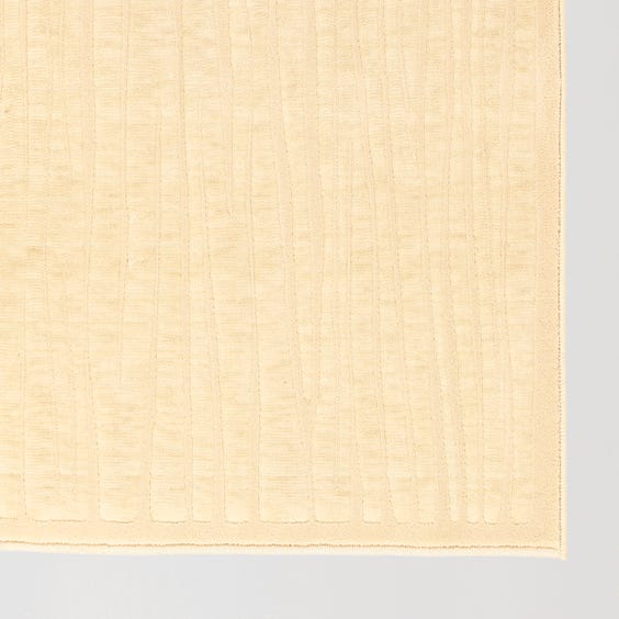 image of Ivory cream wave striped rug