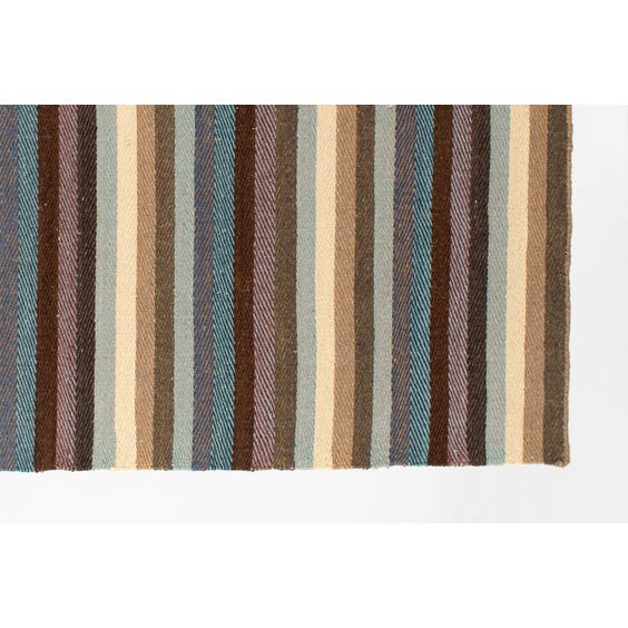 image of Cool colour striped woven rug