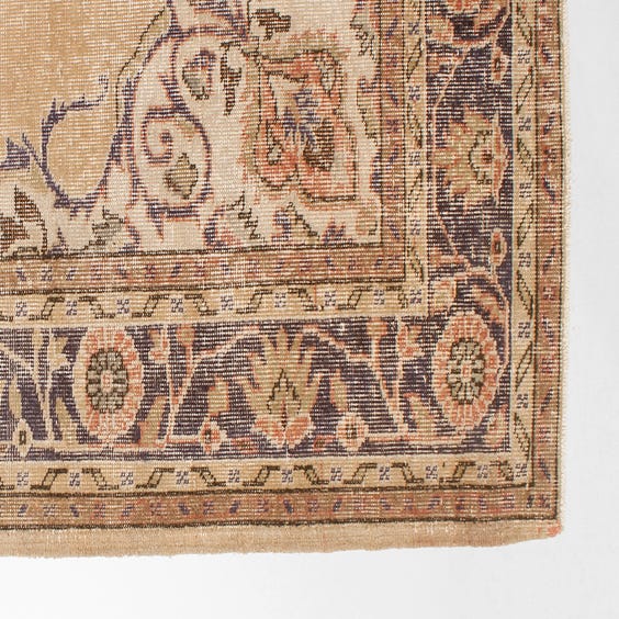 image of Large faded tapestry rug