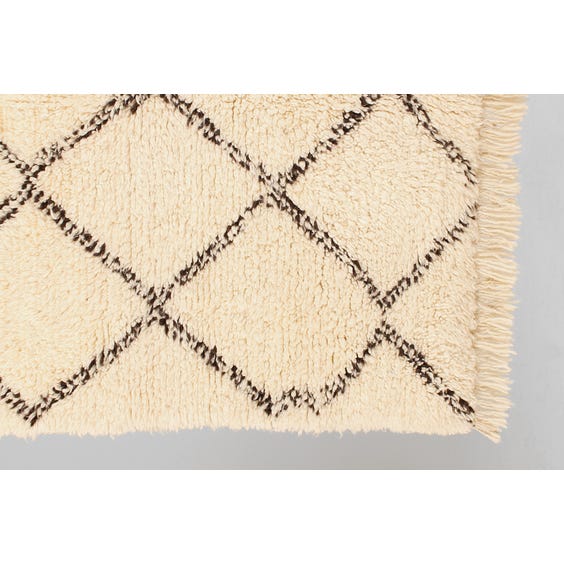 image of Cream wool berber rug