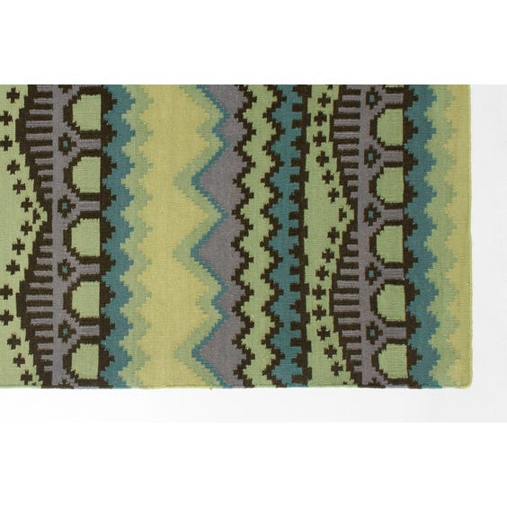 image of Modern tribal flat weave rug