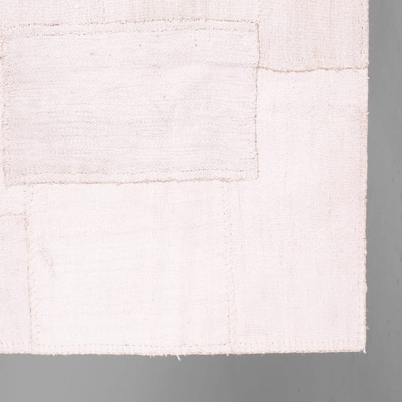 image of Turkish off white patchwork rug