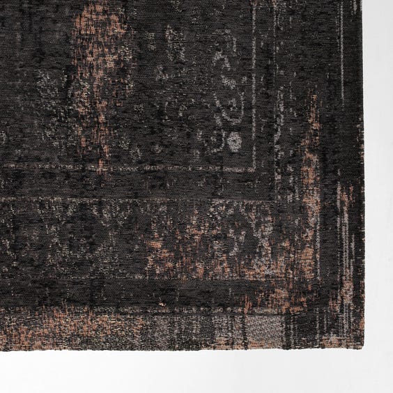 image of Faded slate tapestry rug