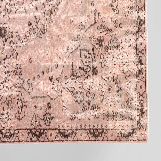image of Faded Turkish floral rug