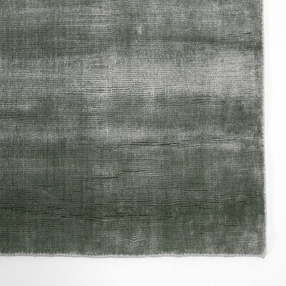 image of Green grey sheen rug